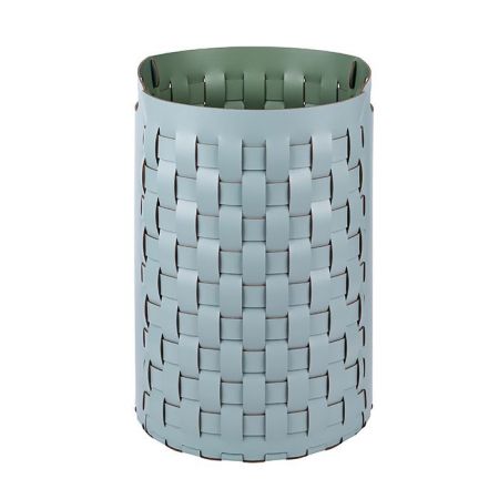 Colombo Adj Круглая корзина Bottega, D40H57 см, цвет: небесный/эвкалипт, артикул BADJ1057-5060