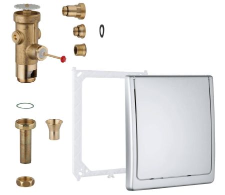 Смывное устройство для унитаза GROHE, хром (42901000), артикул 42901000