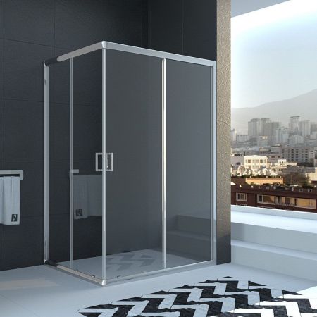 Душевой уголок Rovigo 100x80x195 Прозрачное хром RV10-10080PR-01-19C1, артикул RV10-10080PR-01-19C1