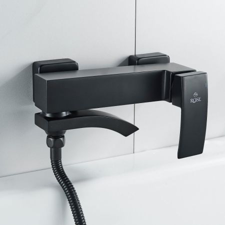 Смеситель для ванны Rose R1552H, черный