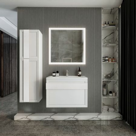 Комплект мебели для ванной Бриклаер БЕРЛИН 80BB, белый, артикул БЕРЛИН 80BB