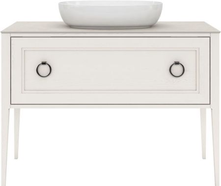 Тумба PLAZA Classic напольная с ящиками 120, белая матовая, артикул PL.C.120.1+1\WHT