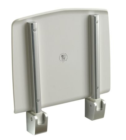 Gedy TipUp, откидное сиденье, цвет хром - белый пластик, артикул 2182(23)