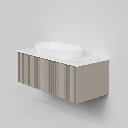 Тумба под раковину подвесная La Fenice Terra FNC-01-TER-C-100, бежевая, артикул FNC-01-TER-C-100