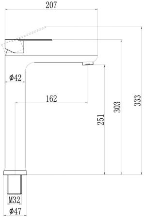 Смеситель для раковины Fmark (FS8811C), артикул FS8811C