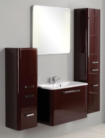 Тумба под раковину Акватон Валенсия 75 1A123601VAG30 глянцевая, белый жемчуг, артикул 1A123601VAG30