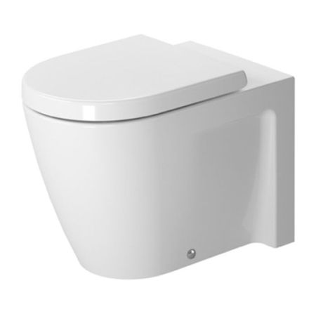 Duravit Унитаз напольный приставной  570х370 мм, слив в стену, с креплением,цвет белый, артикул 2128090000