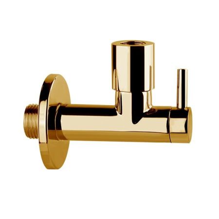GESSI Запорный кран-фильтр для подвода воды к смесителю, круглый, цвет Gold CCP, артикул 01411#080