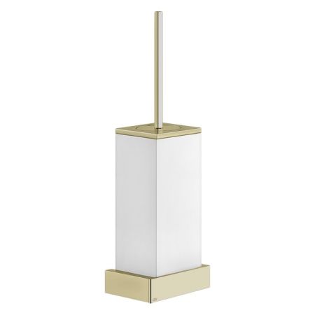 GESSI  INVERSO ACCESSORIES Ершик настенный белый, цвет: Brass Brushed PVD, артикул 20819#727