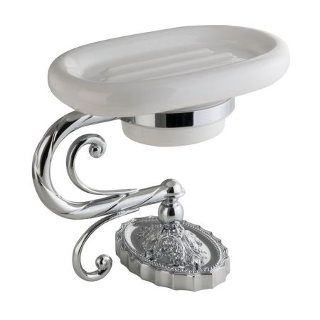 EDERA Мыльница настольная, керамика/хром, артикул 16920