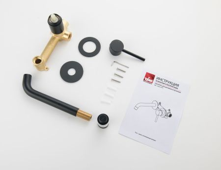 Смеситель для раковины встроенный Timo Saona 2372/03SM черный, артикул 2372/03SM