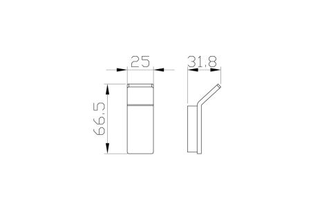 Крючок для ванной WONZON & WOGHAND LOTTE, Темный графит (WW-8315A-BGM), артикул WW-8315A-BGM