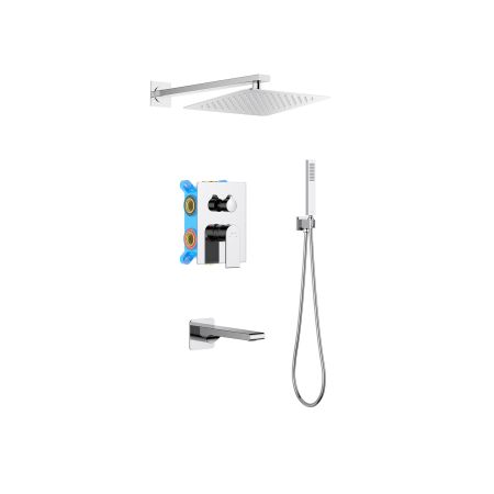 Set 4 в 1 душевой комплект AQUATEK AQ1473CR ЛИРА, артикул AQ1473CR