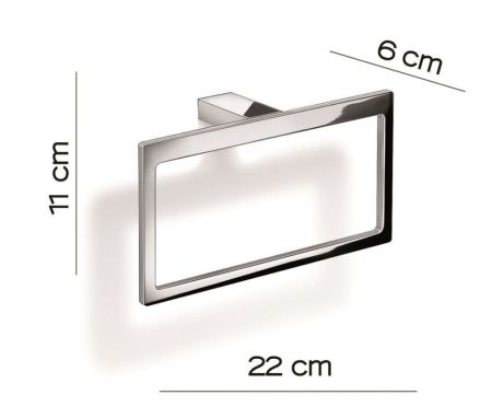 Gedy Lanzarote, полотенцедержатель - кольцо, цвет хром, артикул A370(13)