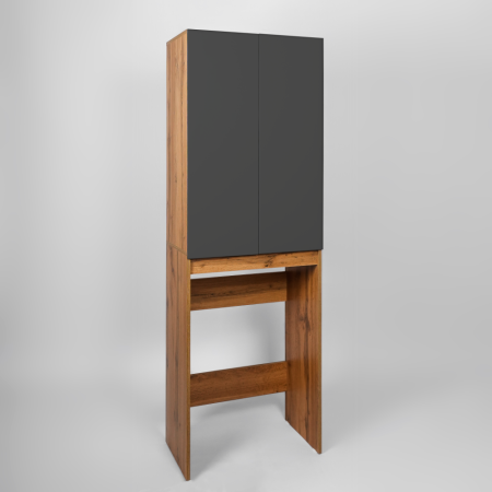 Шкаф VIANT  "Бостон" разборный для с\м графит 380х645х1900 (VBOS645G-SHSM), артикул VBOS645G-SHSM