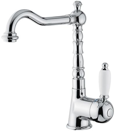 Смеситель Laguna 40513 с донным клапаном для раковины, цвет хром, артикул 40513CR
