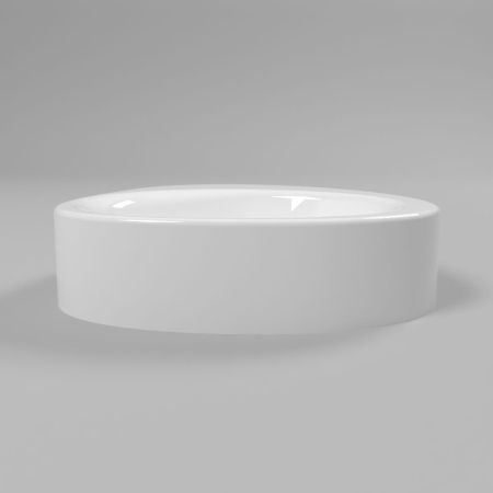 Умывальник WHITECROSS Moonstone B 40x35 (белый глянец) иск. камень, артикул 0728.040035.100