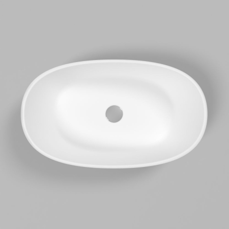 Умывальник WHITECROSS Amazon 60x35 (белый мат) иск. камень, артикул 0712.060035.200