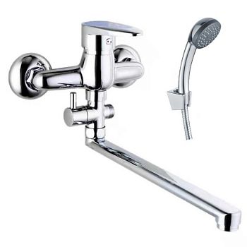 Смеситель для ванны FASHUN A2150BLUE, хром/синий