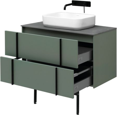 Тумба под раковину Allen Brau Reality 90 1.32006.CGM олива матовый, артикул 1.32006.CGM