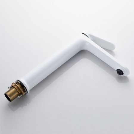 Смеситель для раковины высокий Shevanik S4311C, белый