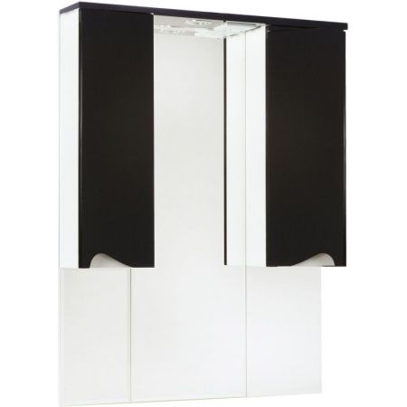 Зеркало со шкафом Bellezza Эйфория 100 4619117180046 с подсветкой Черное, артикул 4619117180046