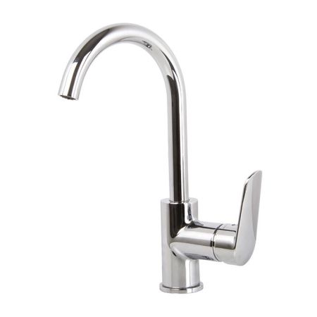 FIMA|Carlo Frattini Spot Смеситель для раковины, вращающийся излив, с донным клапаном, цвет хром, артикул F3011CR