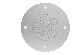 Graffio Kings, круглая потолочная душевая головка 30 см с белой LED подсветкой, 1 режим: дождь, цвет хром