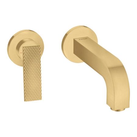 AX Citterio Смеситель для раковинынастенный,роз,тек, цвет шлифованное золото, артикул 39181250