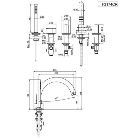 FIMA|Carlo Frattini SO Ручка для смесителя, цвет хром