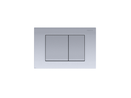 Панель смыва Aquatek Хром матовая (клавиши квадрат) KDI-0000011, артикул KDI-0000011