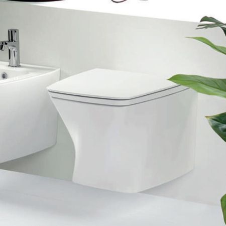 Azzurra Hera Унитаз подвесной безободковый 57х38х36,5 см, с крепежом, цвет белый, артикул HEVKSPE00000BI