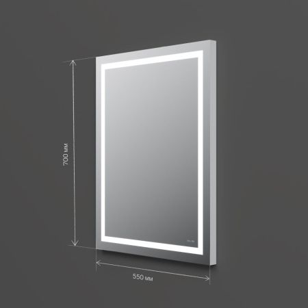 M91AMOX0551WG Универсальное зеркало настенное с контурной LED-подсветкой, 55 см, артикул M91AMOX0551WG