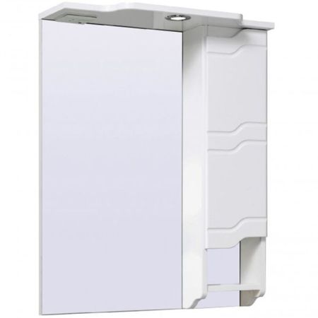 Зеркало со шкафом Runo Стиль 65 4620750026806 с подсветкой Белое