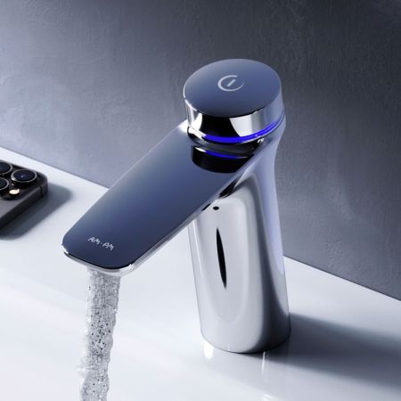 F50A02400 Inspire V2.0, TouchReel электронный см-ль, излив 125 мм, хром