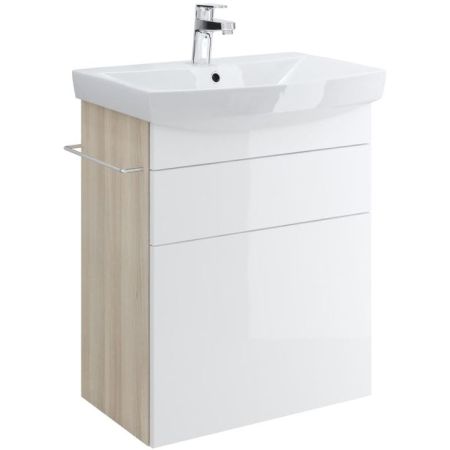 Тумба под раковину Cersanit Smart Carina 60 подвесная Белая B-SU-SMA-CA60/Wh, артикул B-SU-SMA-CA60/Wh