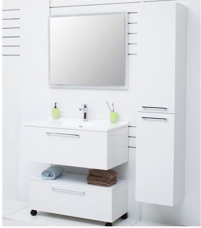 Шкаф-пенал De Aqua Тока 1БК 35 R белый, артикул 00167295