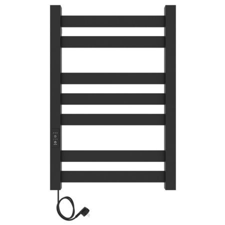 Полотенцесушитель электро "Гефест ЧКЧ П7 500х800", черный муар, левый