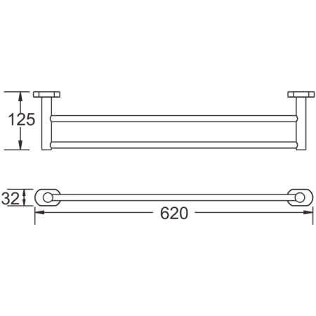 Полотенцедержатель BELZ B90009, хром, артикул B90009