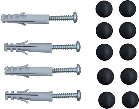 Комплект кронштейнов Aquanet Магнум черный матовый, артикул 00320677