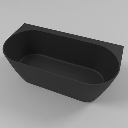 Ванна WHITECROSS Pearl B 155x78 (черный мат) иск. камень