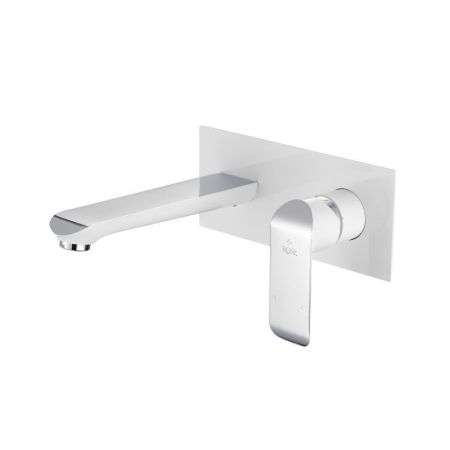 Смеситель для раковины встраиваемый Rose R21F R2141F, белый/хром, артикул R2141F