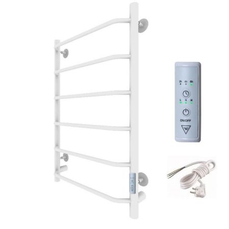 Полотенцесушитель электрический (лесенка) Тругор Пэк сп 6 80х50 см, белый, артикул Пэк сп 6/8050 белый ВГП