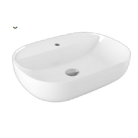 AZZURRA ELEGANCE SOFT раковина накладная 60х45х115см с  1  отв. под смеситель , цвет белый