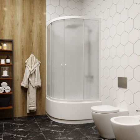 Уголок ZF80 душевой PARLY с поддоном, артикул ZF80