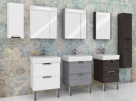 Тумба под раковину АКВАТОН СИЛЬВА 54 1A211801SIW50 (подвесная, дуб макиато), шт