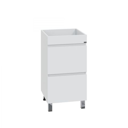 Тумба под раковину над стиральной машиной напольная "Марс 59" 2 ящ. (ум. Юпитер 1200*500 литой мрамор), артикул 700305