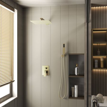 Душевая система для душа DK встраиваемая матовое золото Bayern.Liszt (DA1515707A04), артикул DA1515707A04