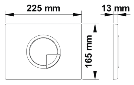 Инсталляция BERGES для скрытого монтажа унитаза NOVUM кнопка R5 Soft Touch, черная, артикул 040225