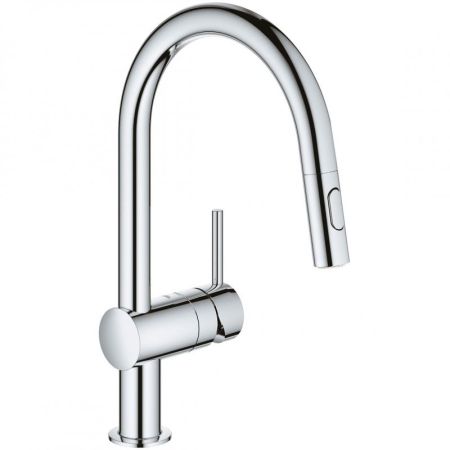 Смеситель для кухни GROHE Minta с выдвижным изливом, хром (32321002), артикул 32321002
